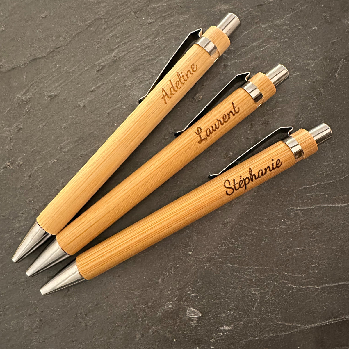 Stylo bambou personnalisé – Gravure Laser ou impression couleur